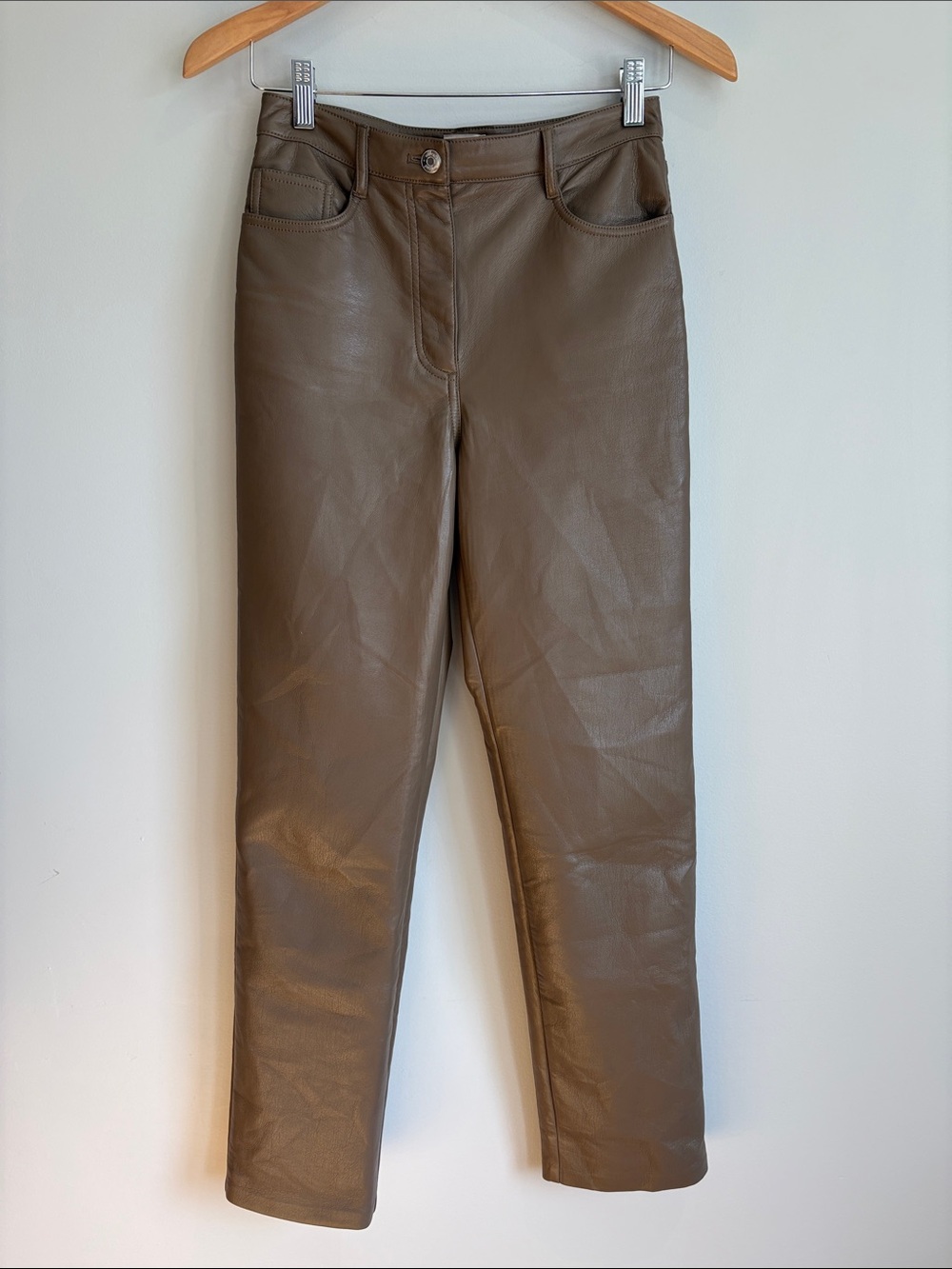 Aritzia Wilfred The Melina Faux Leather Pants – Size 2